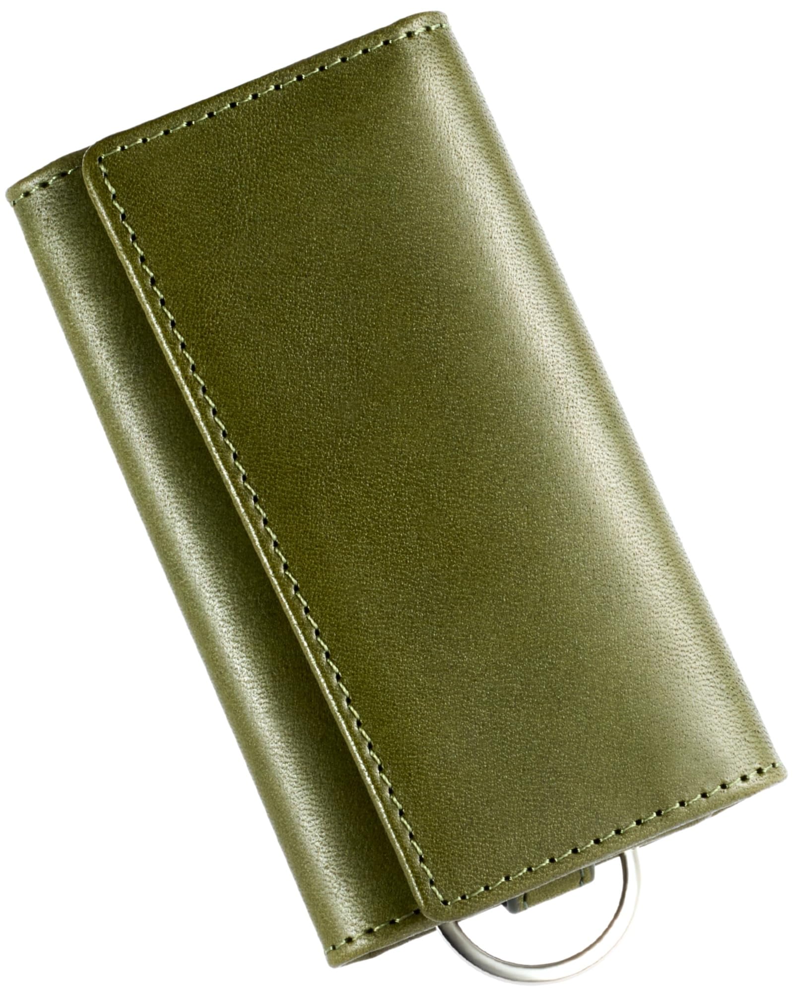 Eredita Men's Key Case, Tochigi Leather, 5 Rows, green : Clothing, Shoes & Jewelry