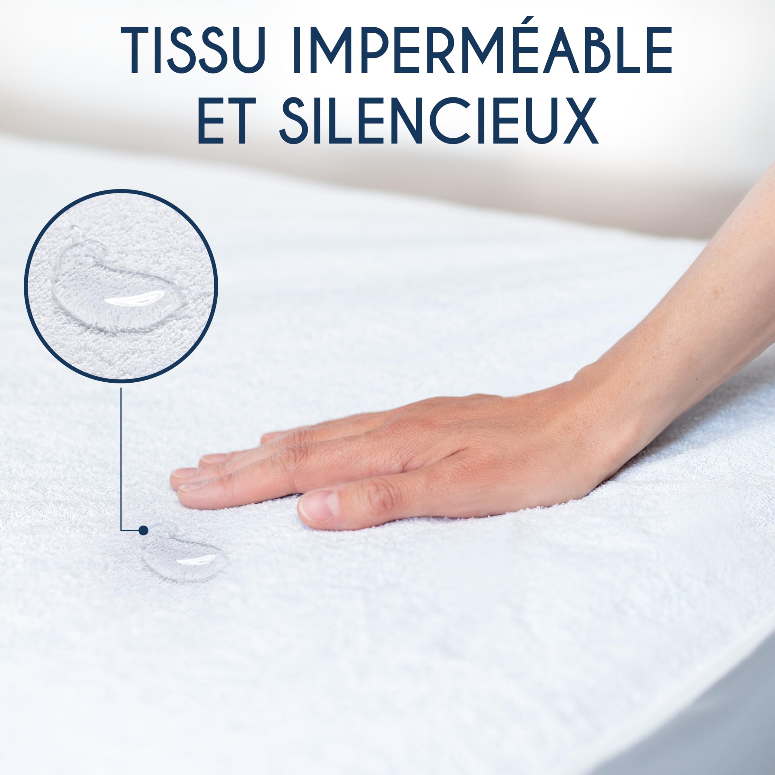 Dreamzie Protege Matelas 140x200 cm Imperméable - Alese Douce, Hypoallergénique, Respirante - Certifiée Oeko-Tex