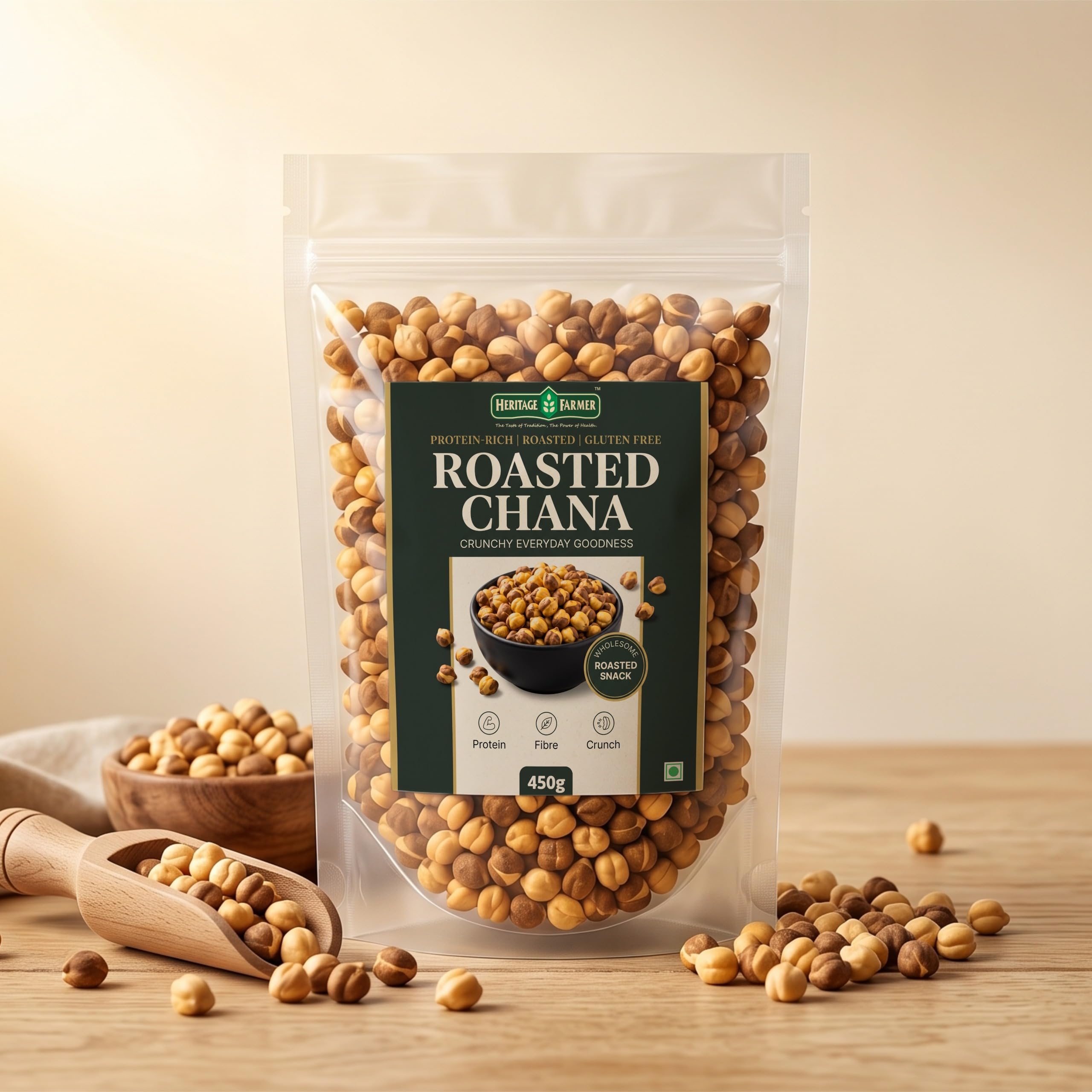 Heritage Farmer Roasted Chana 450g | Protein-Rich, Gluten Free-picture-10