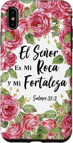 Miniatura 13 de Funda para iPhone X/XS Salmos El Senor Es Mi Roca Biblia Cristiana