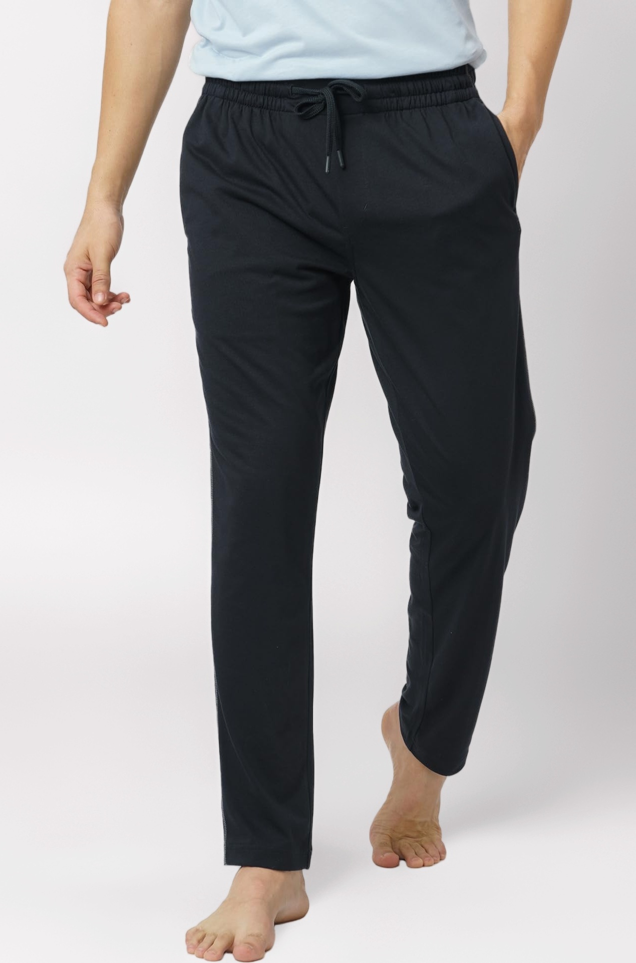 DAMENSCH Mens Joggers Track Pants, Cotton Blend Pants for Man, Hidden Side Zipper Pocket Men Trackpant, Pilling Proof Joggers Pant for Men