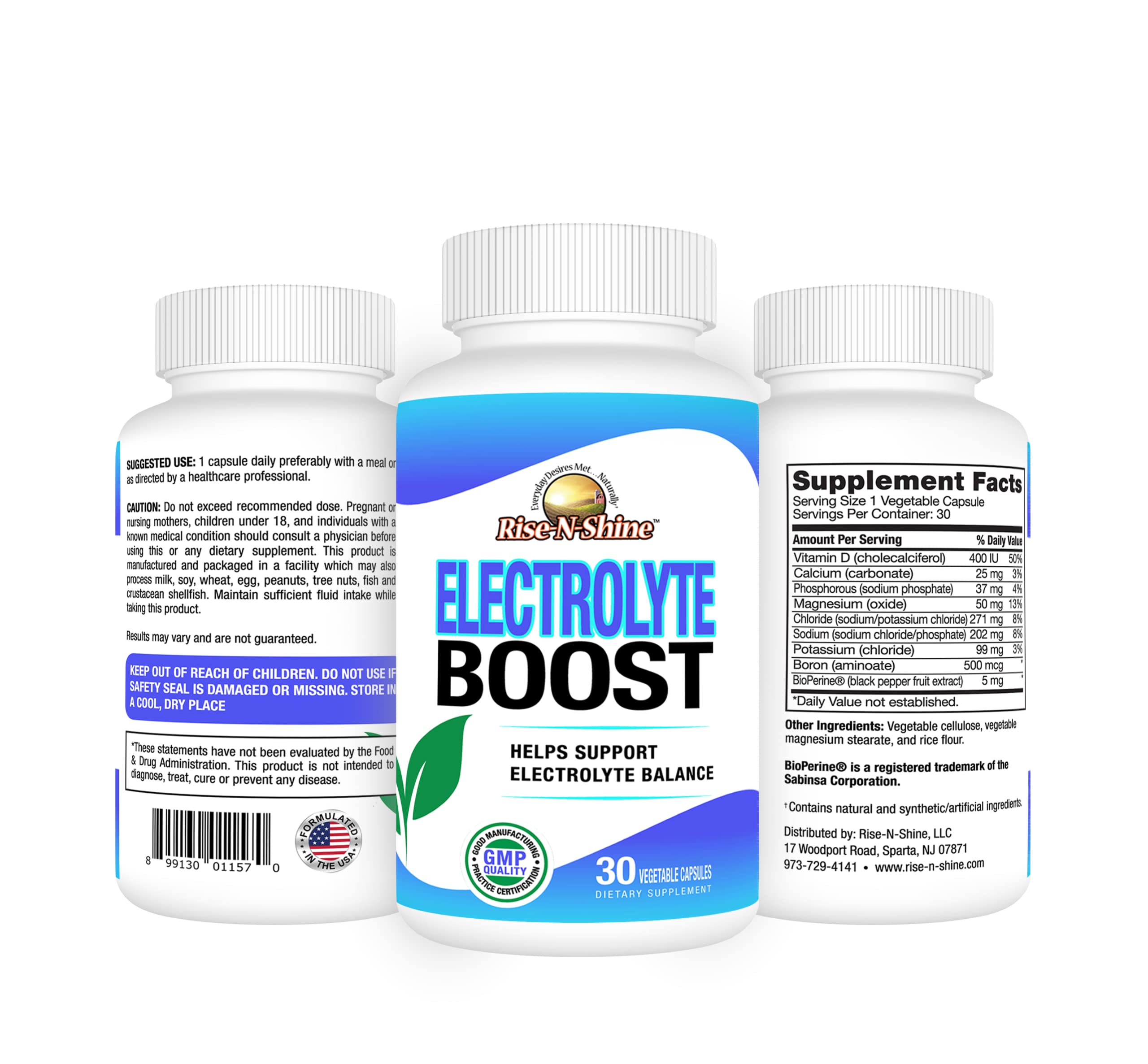 RISE-N-SHINE Electrolyte Boost, 30 Count