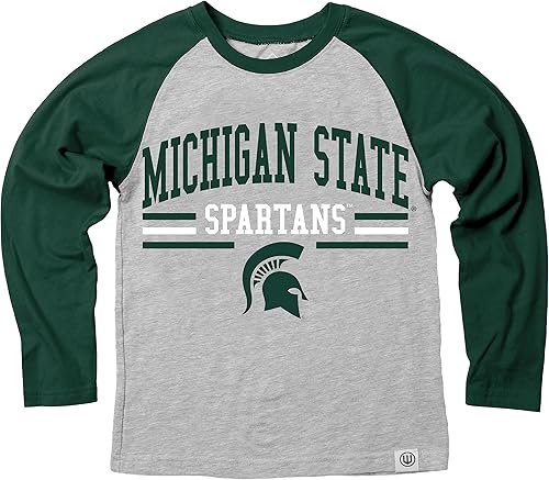 Miniatura 50 de Wes and Willy NCAA playera raglán de manga larga para niños