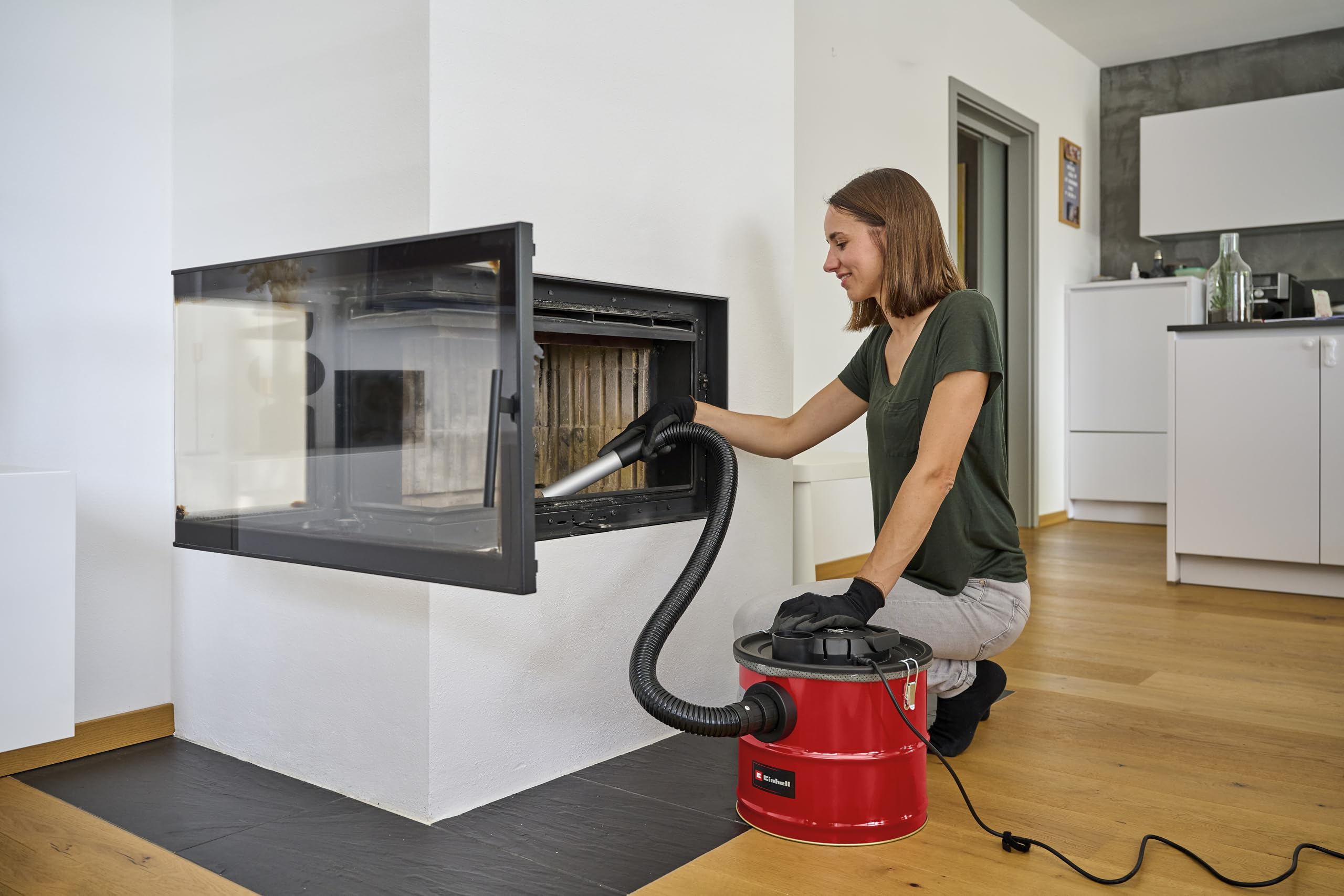 Einhell Aschesauger TC-AV 1718 D – 1200 Watt, 18 L Auffangbehälter, 170 Mbar Saugleistung, Mit Blasfunktion, Für Kamin, Ofen, Grill