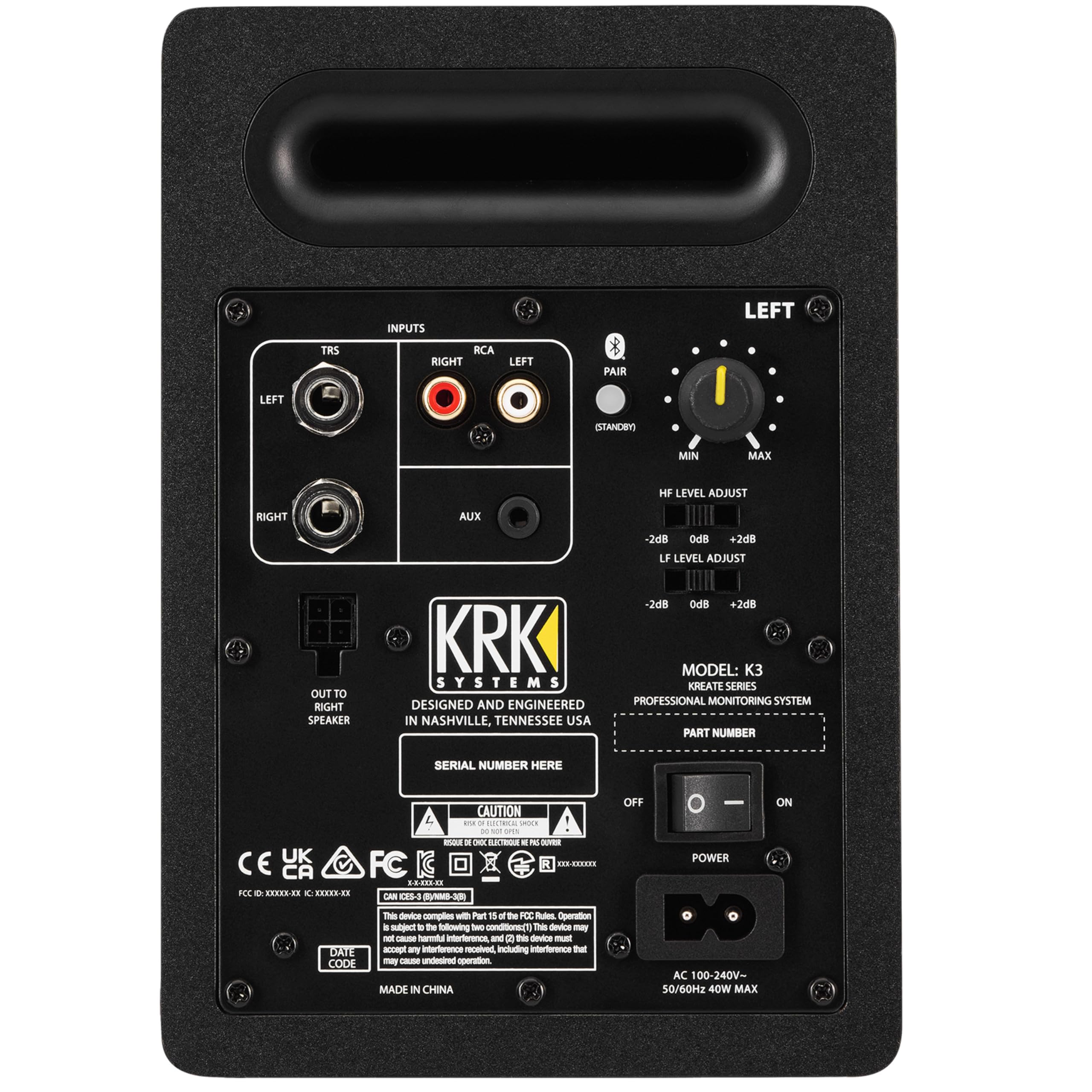 KRK Enceinte de Monitoring Kreate 3 (la Paire)