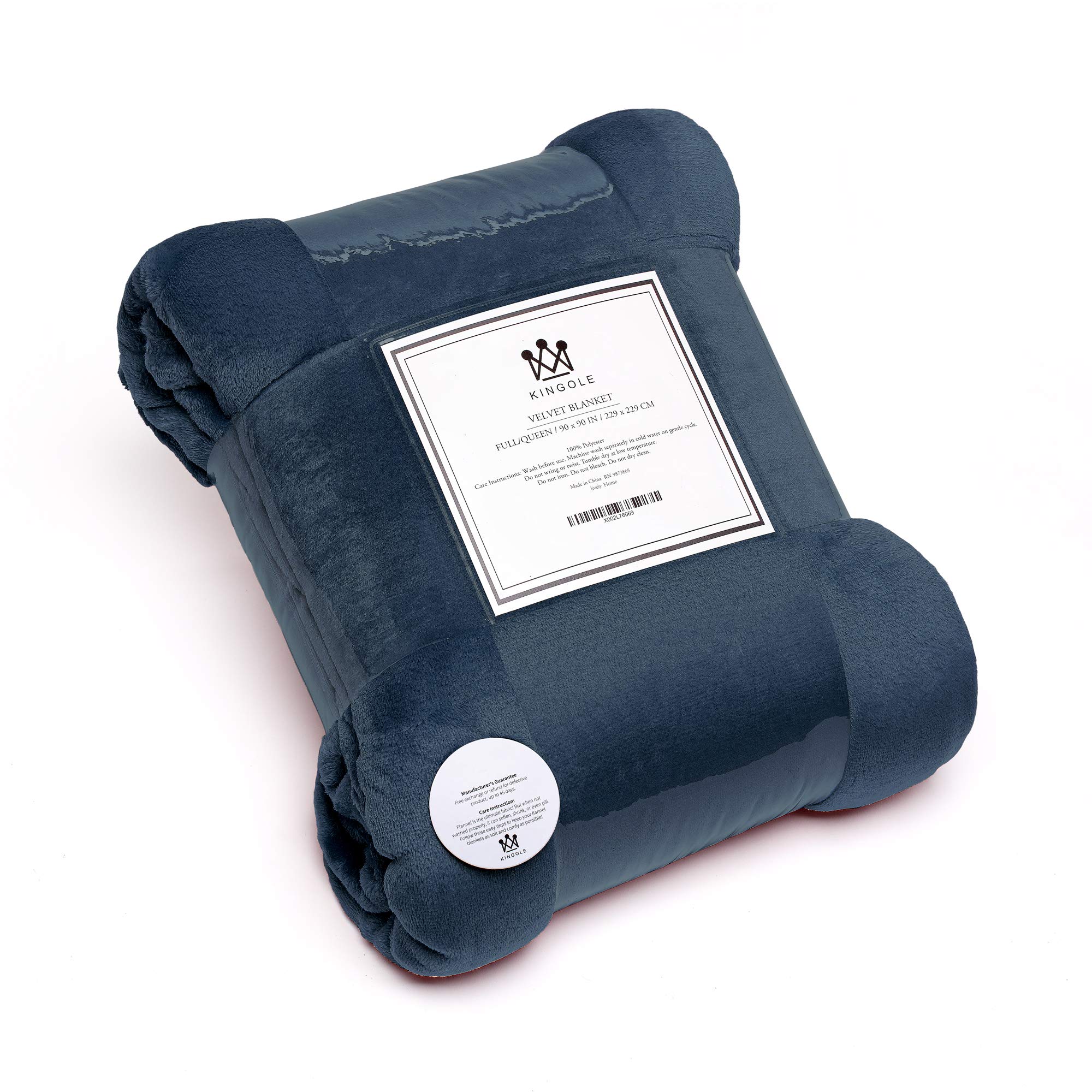 Kingole Flannel Fleece Microfiber Throw Luxury Navy Blue Travel Throw Size  Lightweight Cozy Couch Bed Super Soft and Warm Plush Plain 250gsm (50 x 60  Inch) : Amazon.de: Home u0026 Kitchen