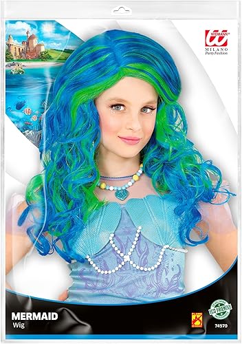 Miniatura 2 de Turquesa Esmeralda mermad peluca