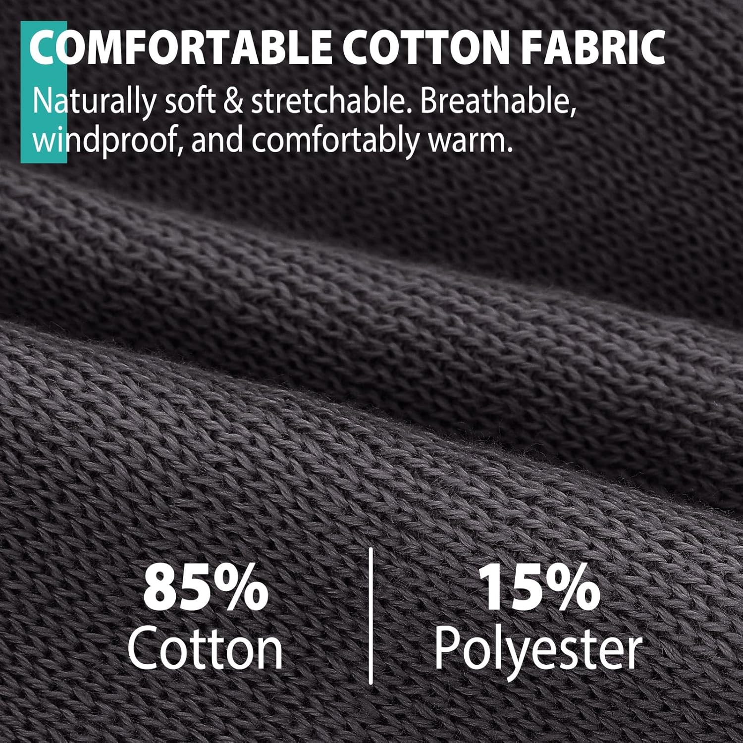 Beanie for Men, Soft Cotton Beanie for Women, Warm Unisex Winter Hat, Running Skull Cap for Cold Weather Activities - Image 2