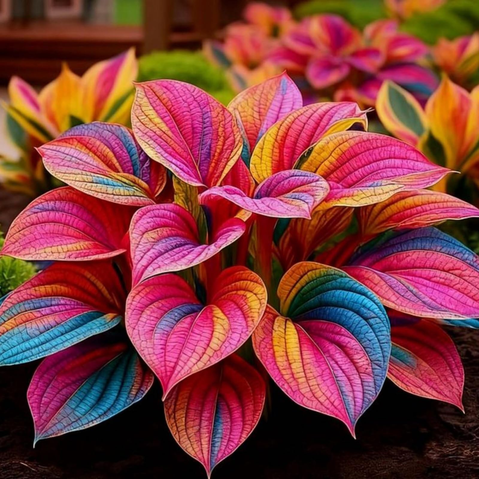 Upscale Hosta Bulbs Perennial UK, Rare and Beautiful Hostas Rhizome in Bulk,Planting for Stunning Garden Displays-15 Bulbs-I
