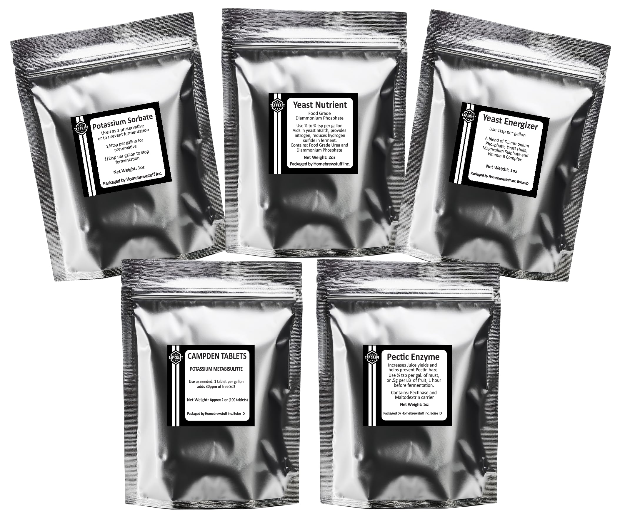 HomeBrewStuff Wine Additives Basic Bundle