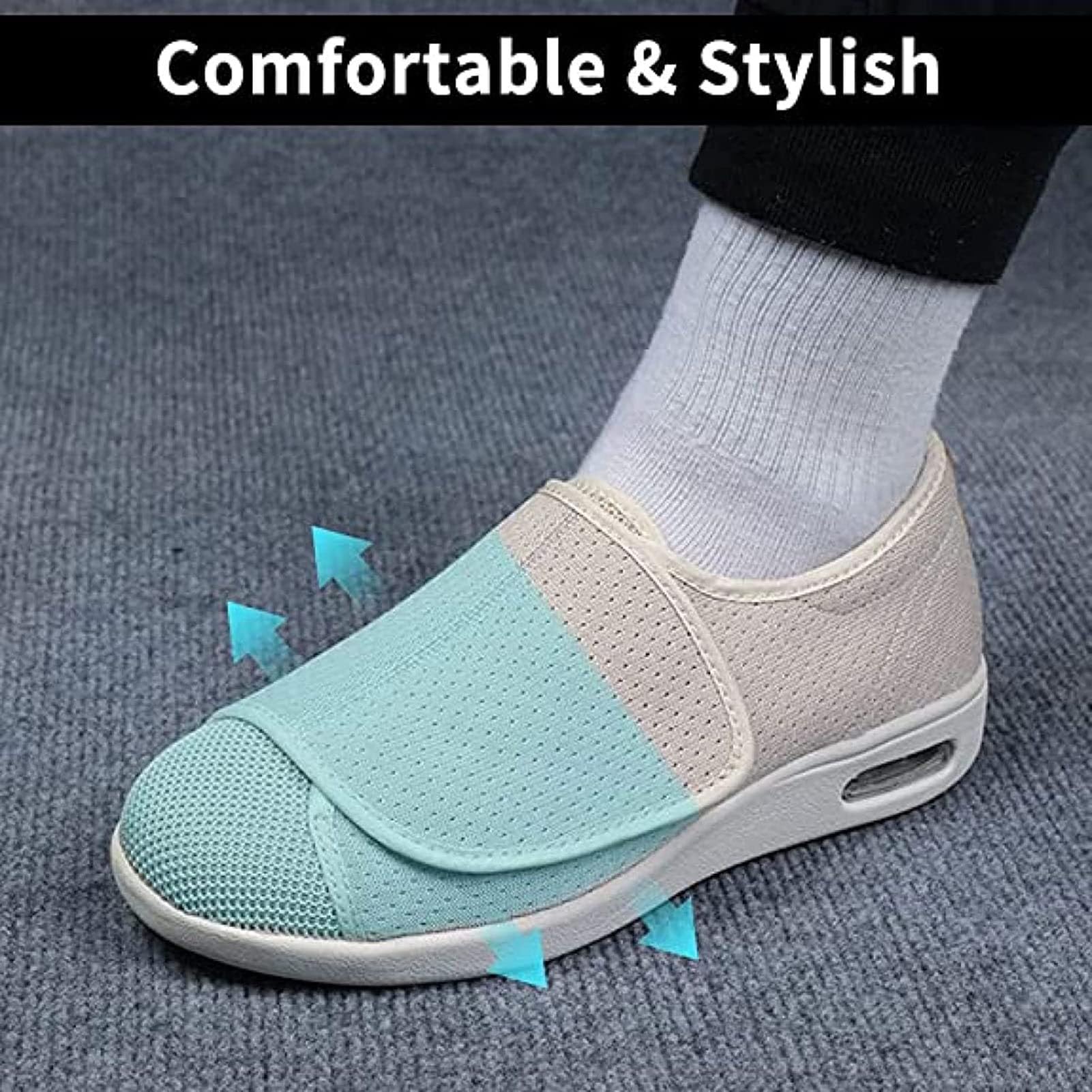 Obuwie z cukrzycowym zapaleniem stawów, bardzo szerokie buty damskie, męskie, ortopedyczne buty dla diabetyków, regulowane buty do chodzenia, obrzęk, wygodne sandały