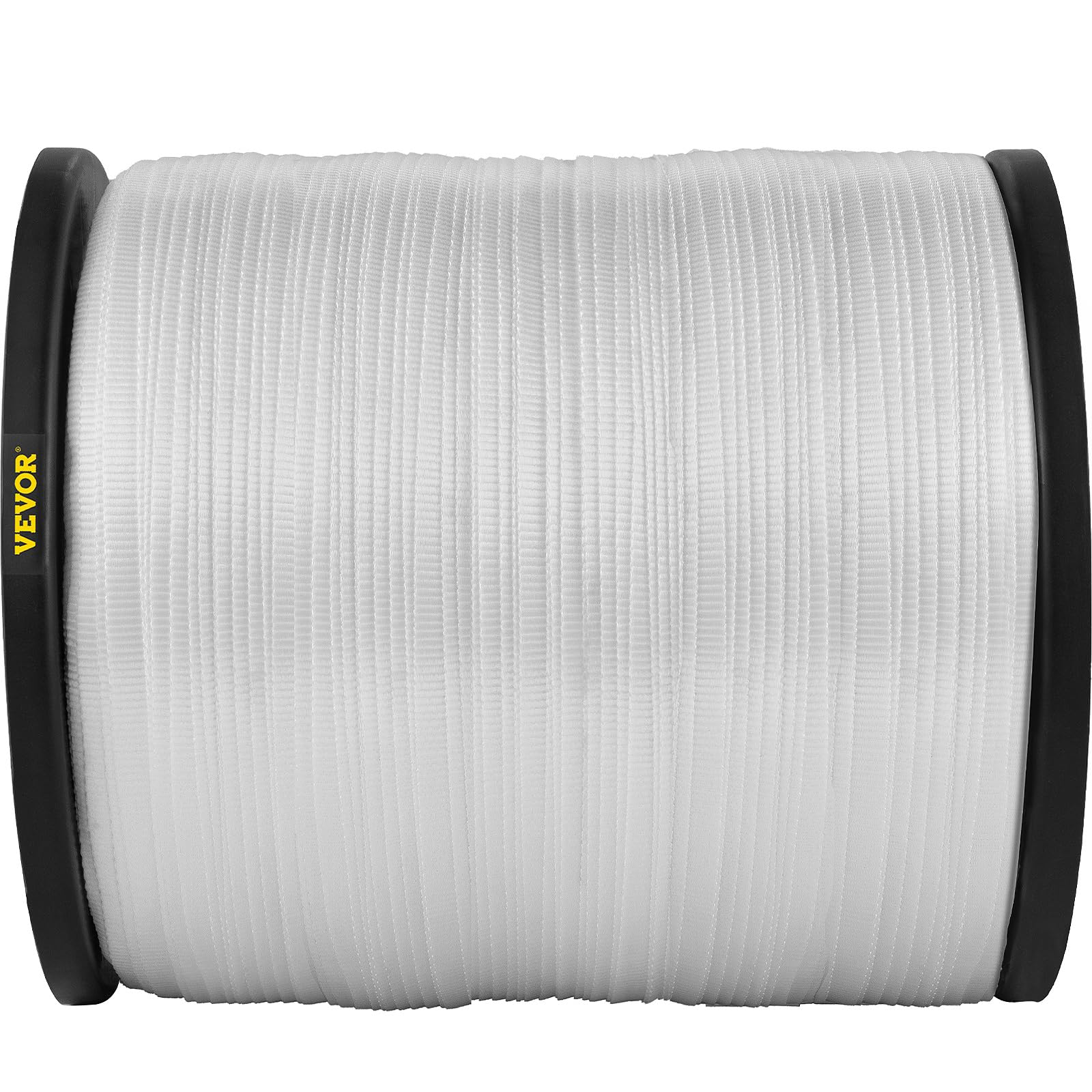 VEVOR Cinta de Tracción de Poliéster Resistencia a la Tracción de 567 kg, Cinta Multifuncional para Trabajos con Alambres y Cables para Tirar, Cargar, Embalar en Todas Las Condiciones Meteorológicas