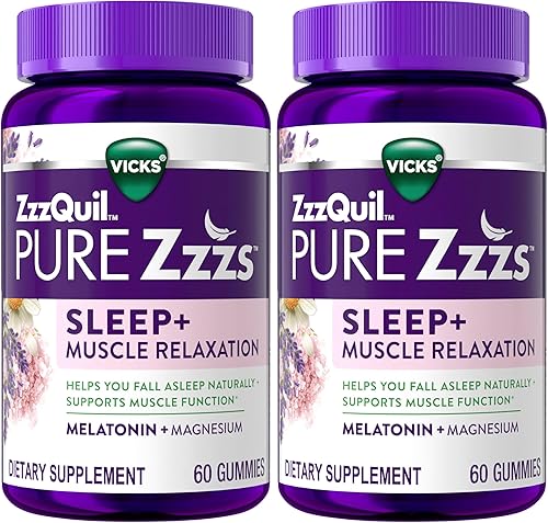 Miniatura 12 de ZzzQuil Pure Zzzs - Gomitas de melatonina para ayudar a dormir de relajación muscular, apoya la función muscular, te ayuda a conciliar el sueño de