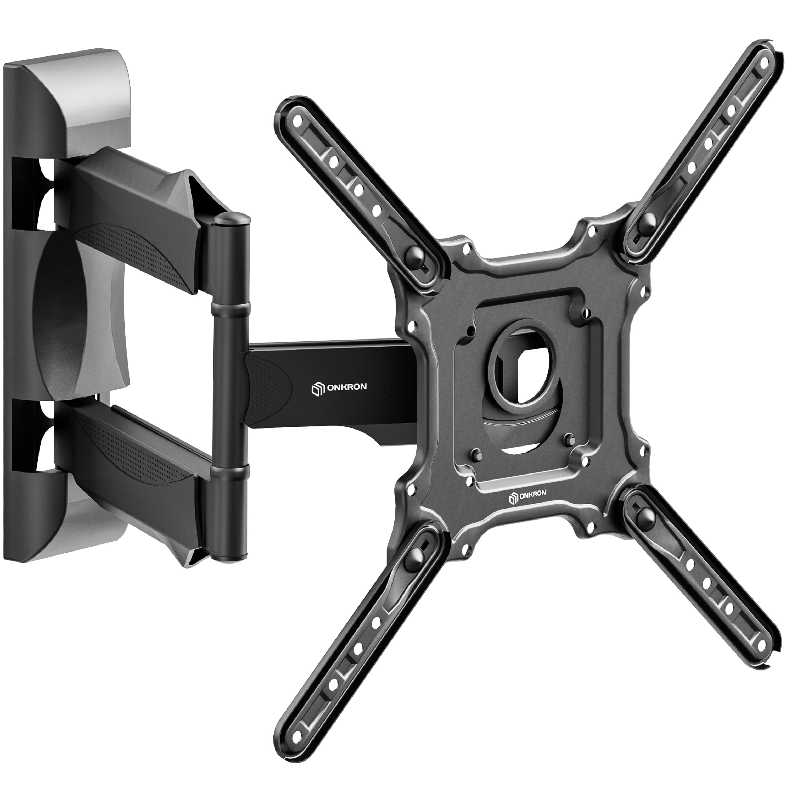 tv stand murale regolabile per televise 32-65 inches negro