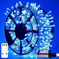 Vista 35 de JMEXSUSS Luces de Cadena de Navidad LED Verdes de 250 LED para Interiores, 91.5 pies Conectables Luces LED Verdes para Exteriores Impermeables, 8