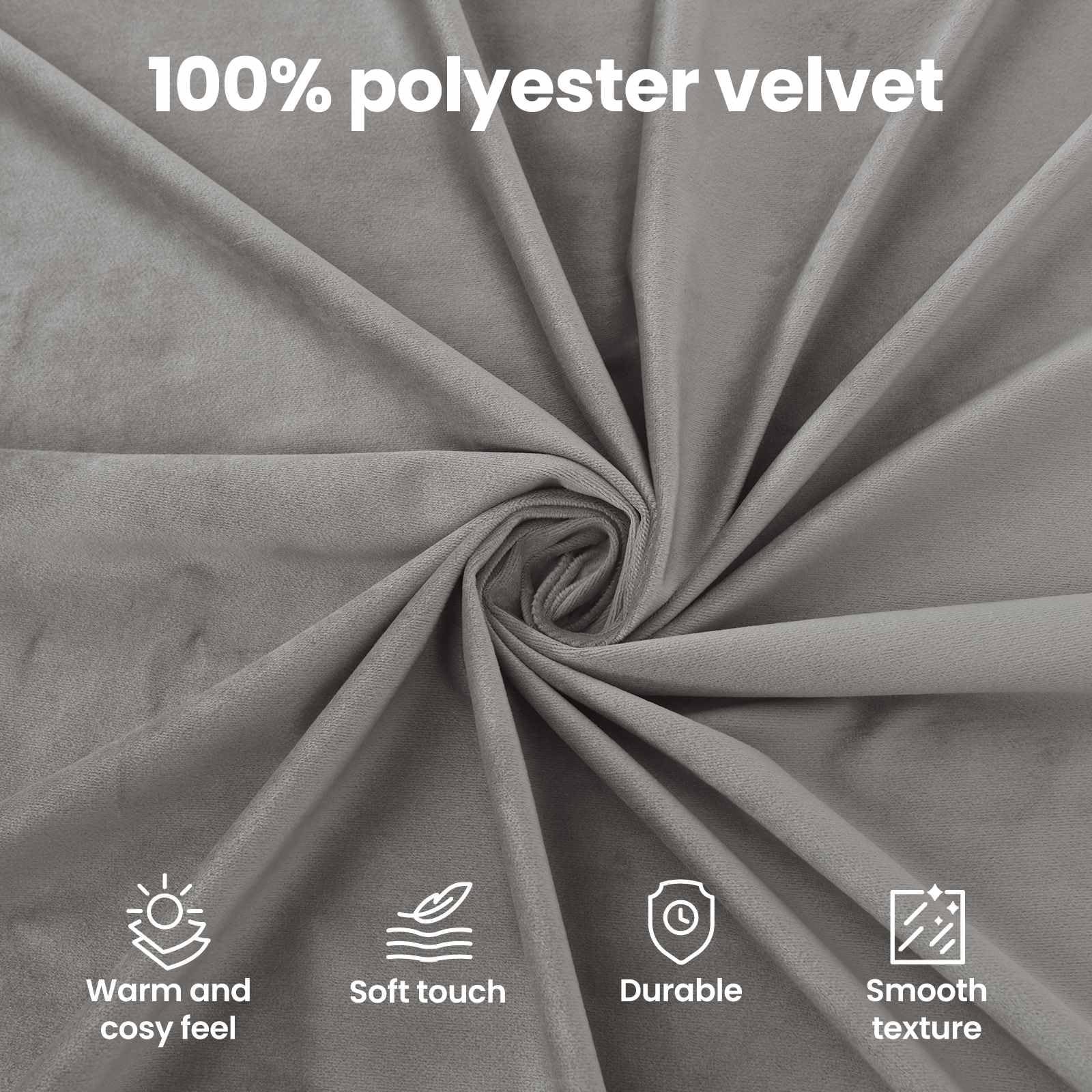 vidaXL Sofá de 3 plazas Gris Claro 198 x 83 x 95 cm Terciopelo
