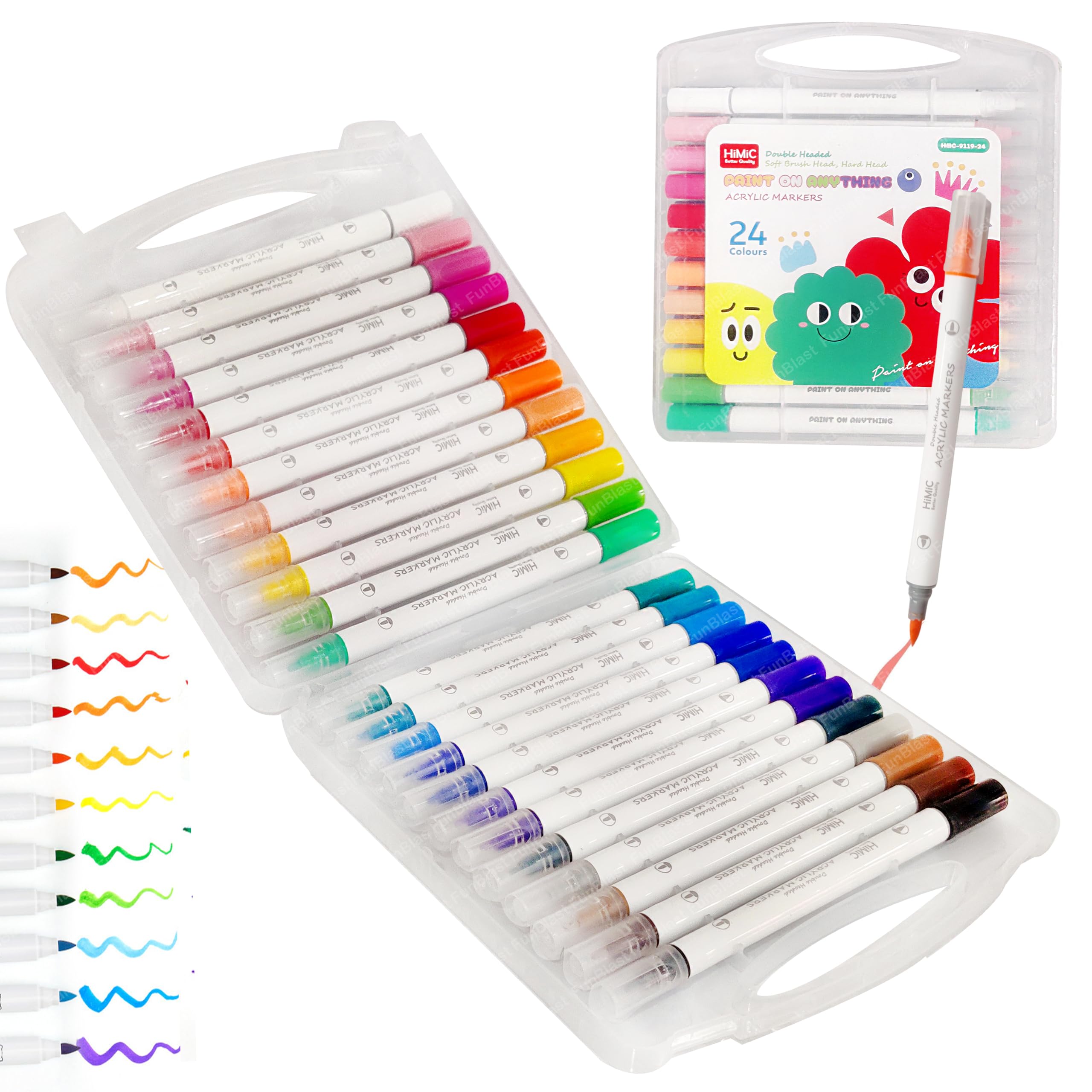 48 Acrylic Markers Set - Rock Painting & Crafts -11