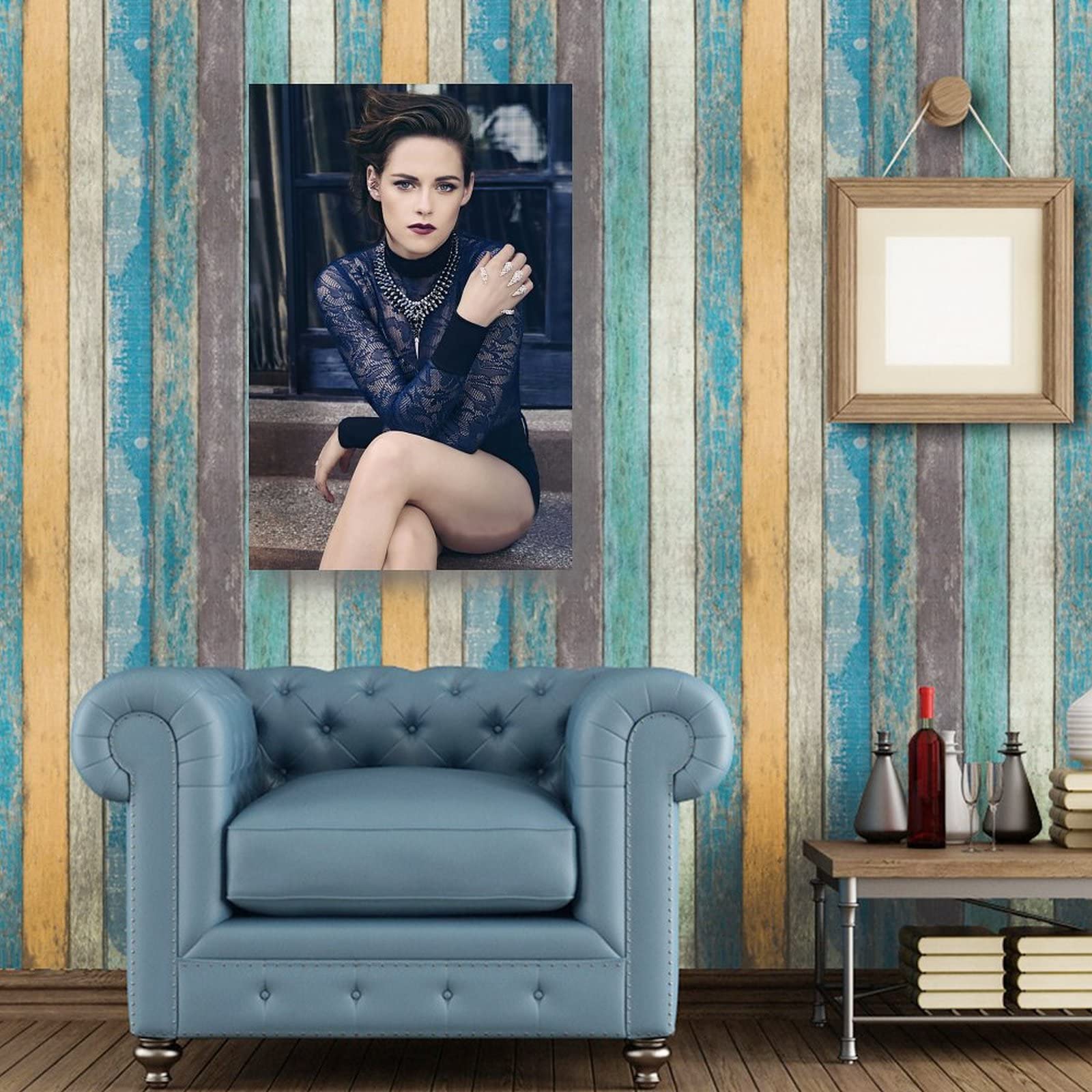 LINTEZHG Actress Kristen Stewart Poster Decoratief Schilderij