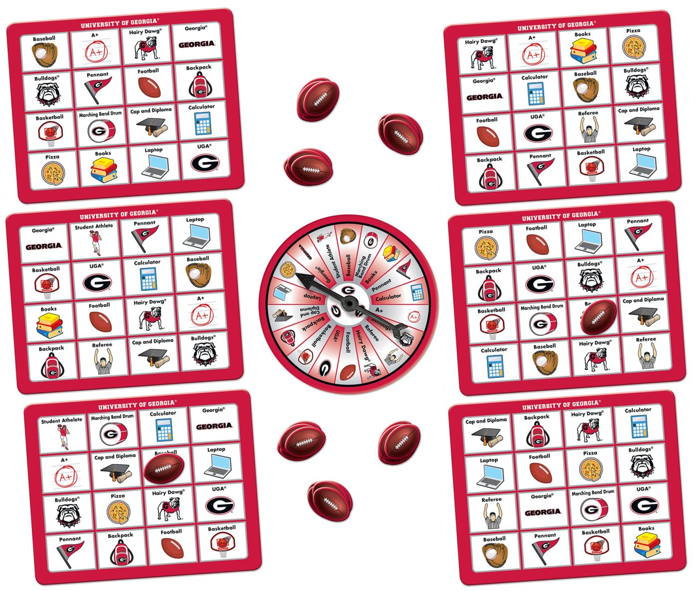 MasterPieces Officially Licensed NCAA Georgia Bulldogs Bingo Game