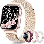 Smart Watch for Women(Call Answer/Dial), 1.85'' Touch Screen Smartwatch for Android iPhone Compatible, Fitness Tracker with Heart Rate Sleep Monitor 120+ Sports Modes, 30 Days+ Battery Life, Silver