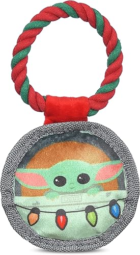 Star Wars GROGU - Juguete de peluche para perros de 4 pulgadas para mascotas The Mandalorian Holiday Pet Products GROGU El niño arrugado para