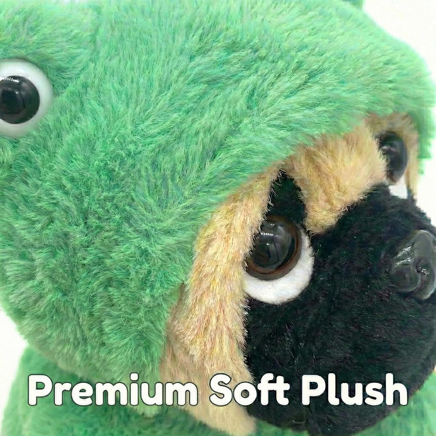 Frog Pug Stuffed Animal 10 Inch, Soft Plush Dog Toy with Adjustable Hood, Ugly Cute Puppy Figure for Kids Girls Boys, Green Froggy Bedtime Companion & Birthday Gifts for Pug Lovers