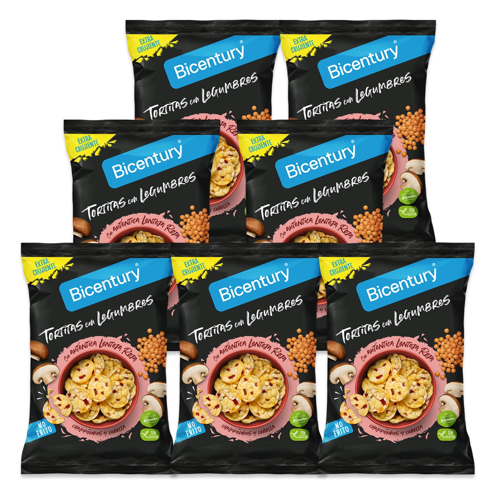 Tortitas Crujientes de Lenteja Roja y Champiñones