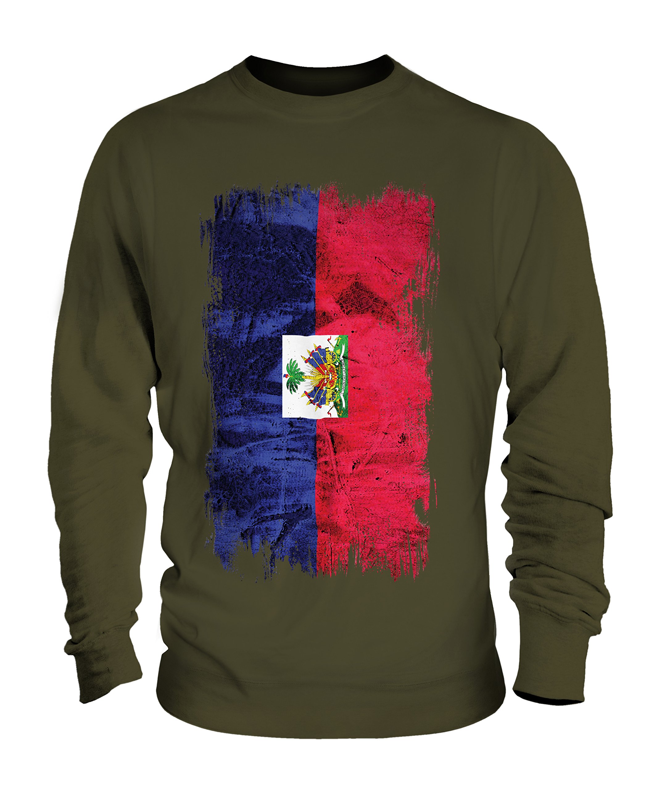 Candymix Haiti Bandiera del Grunge Unisex Uomo Donna Felpa
