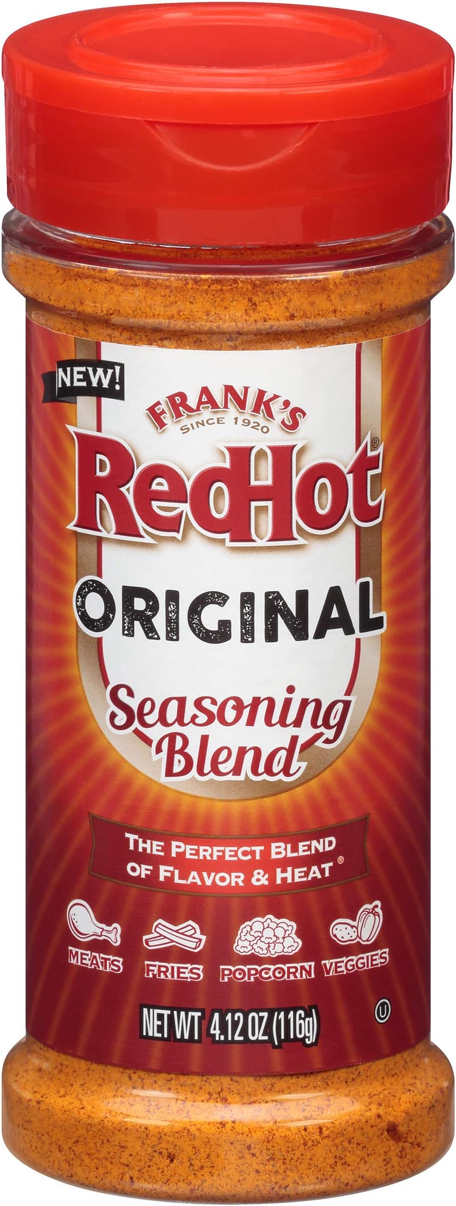 Frank's RedHot Seasoning Blend Original, 4.12 oz