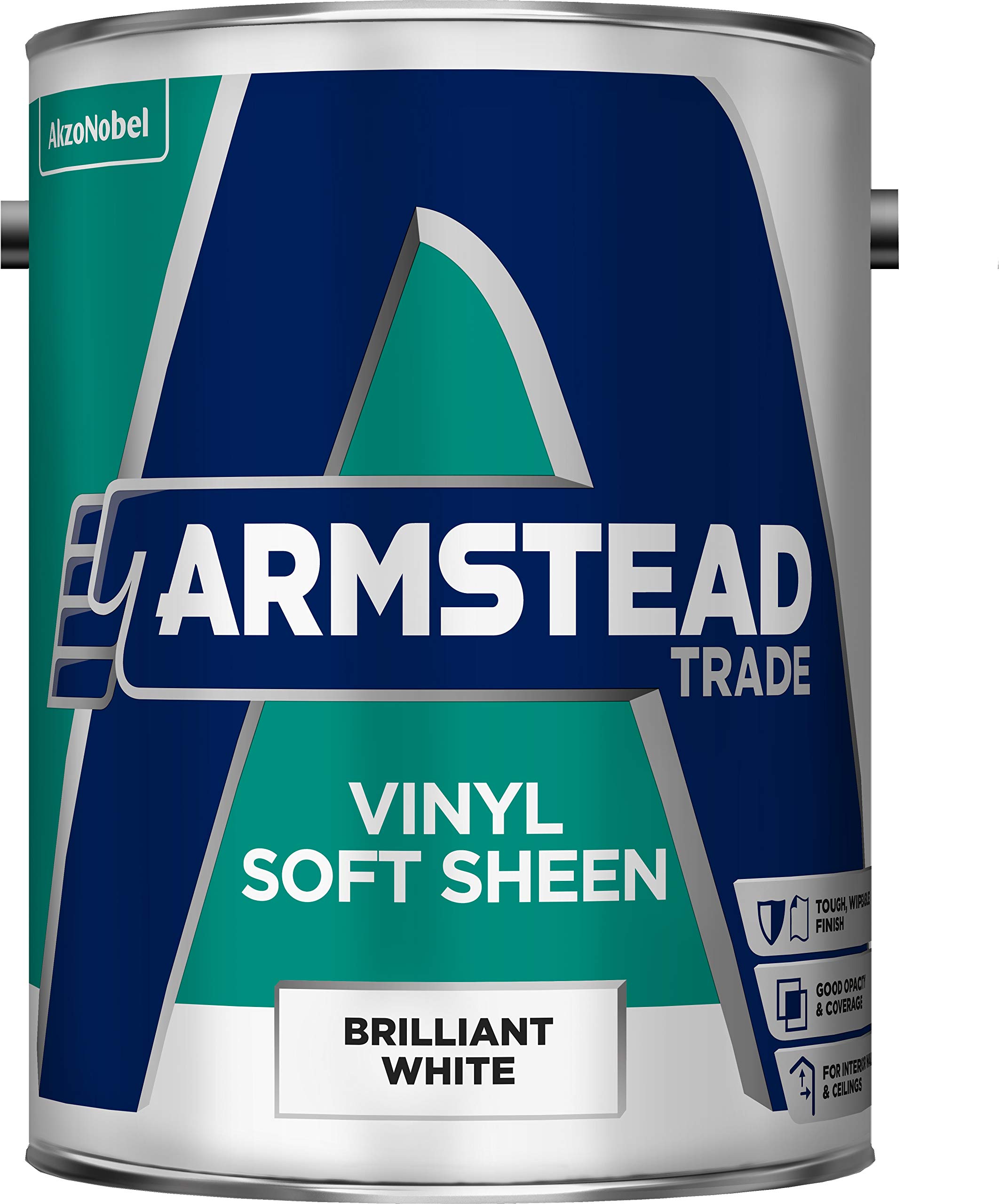 Armstead White Trade Vinyl Soft Sheen Paint Brilliant 5L