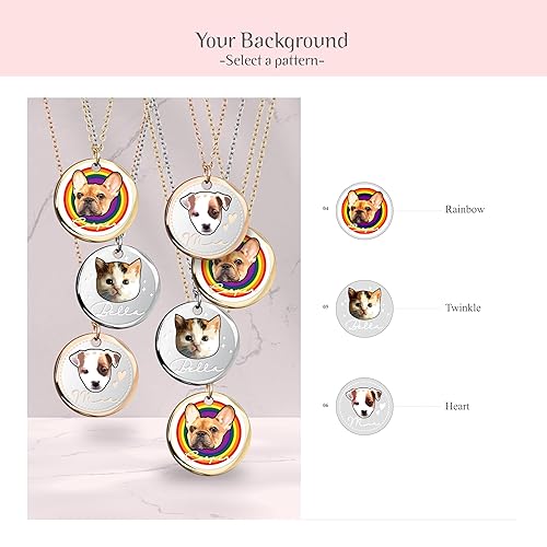 Miniatura 7 de MignonandMignon Personalized Color Pet Portrait Bracelet Mother's Day Gift for Dog Memorial Sympathy Birthday Unique - U-ABR-LC-AP-SL