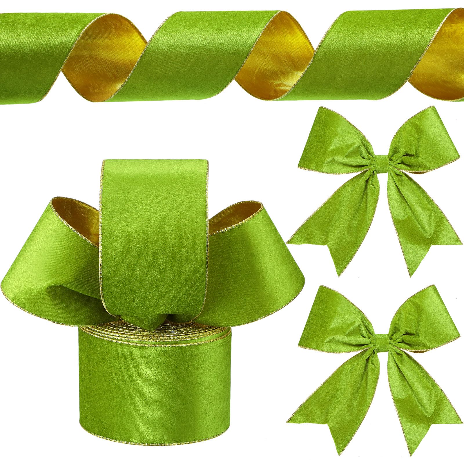 Ruban de velours pour emballage cadeau et nœuds décoratifs