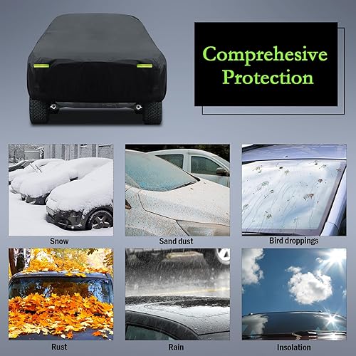 Miniatura 100 de Migaven - Funda de automóvil impermeable para todo tipo de clima, funda exterior completa para automóviles, protección contra la lluvia, sol