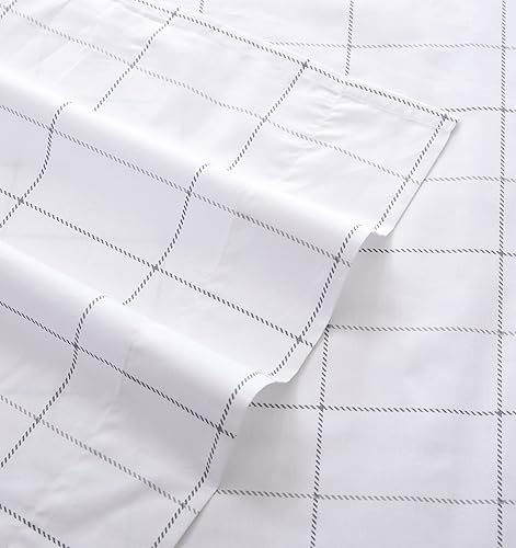 Miniatura 5 de Eddie Bauer Home Sheets - Juego de ropa de cama de percal de algodón, fresco y fresco, elegante decoración del hogar, tamaño King, cuadros del