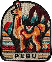 Vagabond Heart Peru Patch - Peru Embroidered Souvenir Badge - Iron On Applique