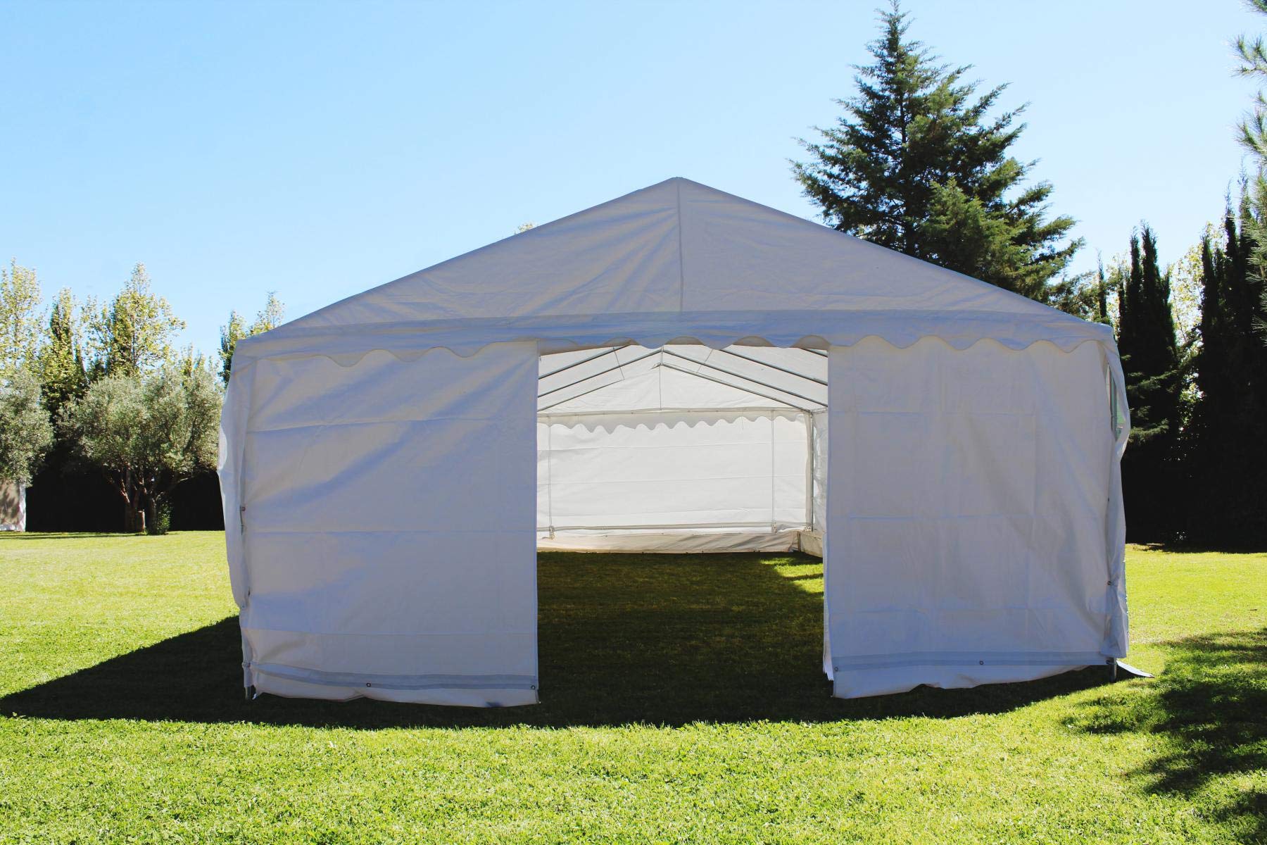 Carpa 10x5 m Impermeable para Eventos, Jardín y Bodas | Carpa impermeable con ventanas. Ideal para bodas, eventos, hostelería, jardines y celebraciones al aire libre.