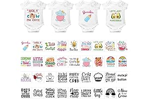 Teling 36 Pcs Iron on Decals