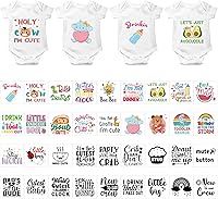 Vista 11 de Teling 36 calcomanías para planchar para baby shower, juegos de calcomanías de transferencia para planchar, parches de calcomanías de transferencia