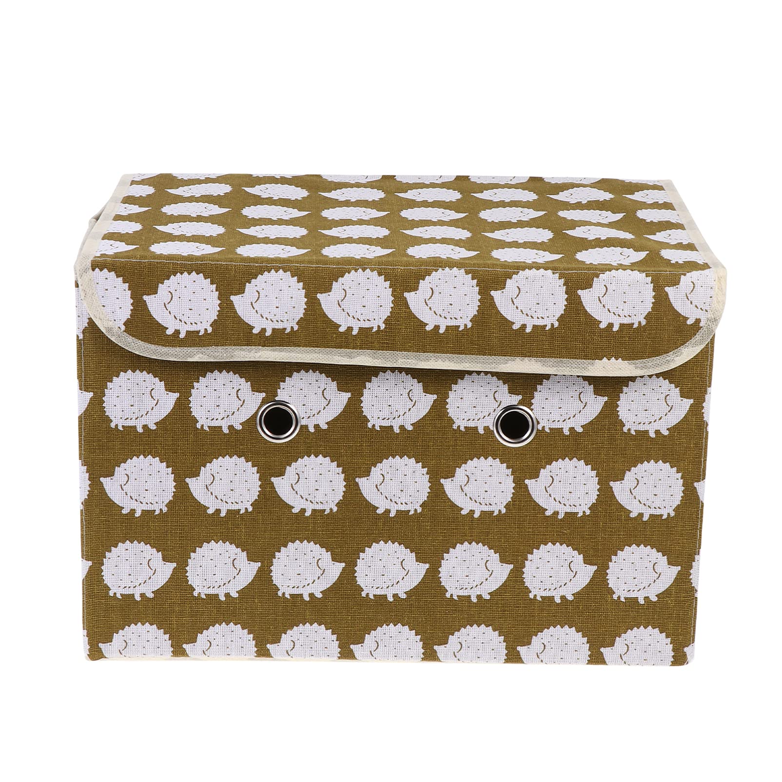 Boîte de rangement pliable tissu coton-lin organisateur carré multifonction vêtements