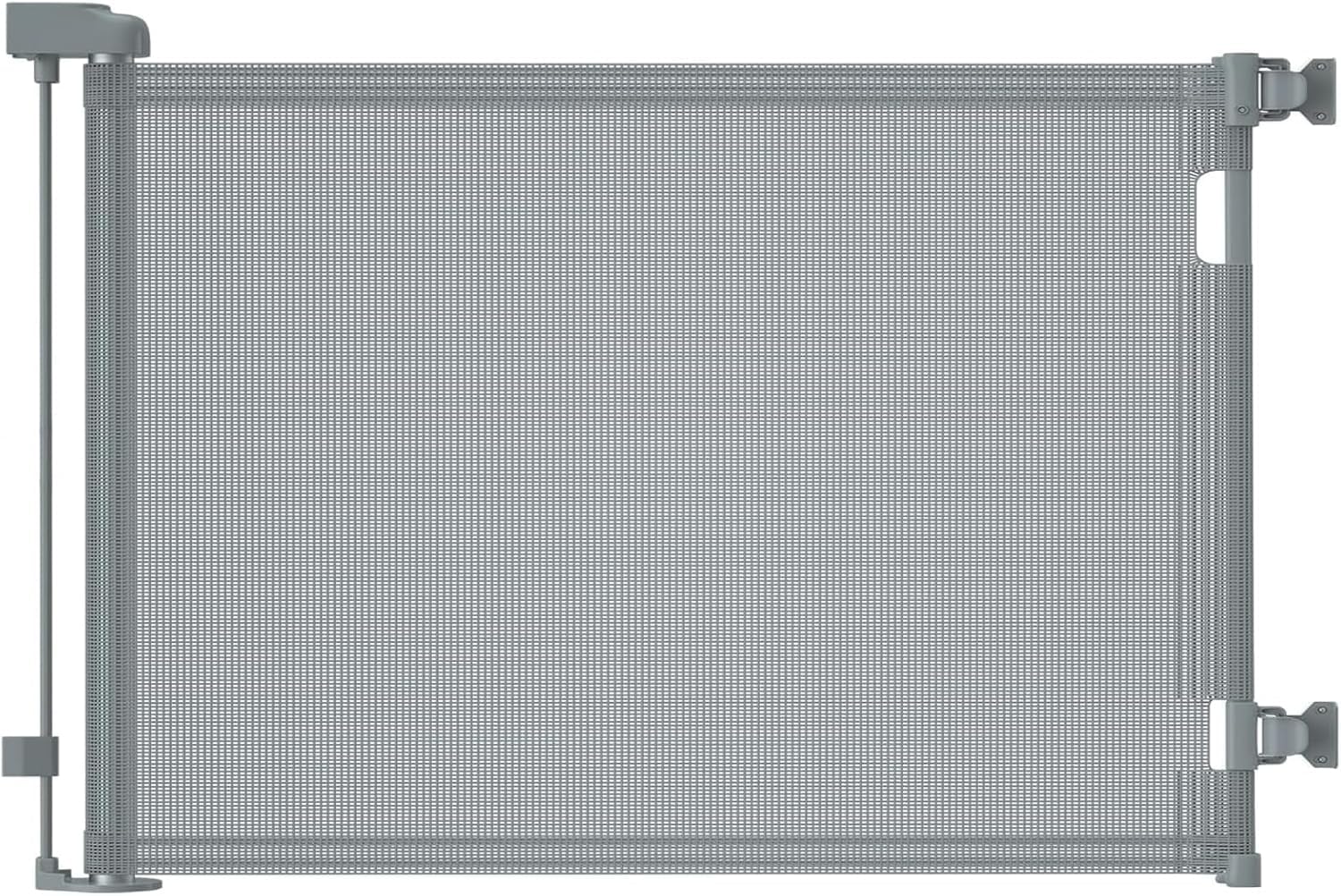 Photo 1 of Retractable Baby Gates, Mesh Dog Gate for Doorways, 33.6" Tall, Expands to 55" Wide,Pet Safety Essential Fit for Baseboards, Wide Toddlers Gates for Hallways, Indoor & Outdoor,Gray