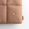 Comfyable Puffy Laptop Case 15 inch 16 inch, Quilted Puffer Laptop Carrying Case Pillow Case for Women MacBook Air 15 M3 2024 and MacBook Pro 16 in 2024 M4, 16 Puff Cover, Brown