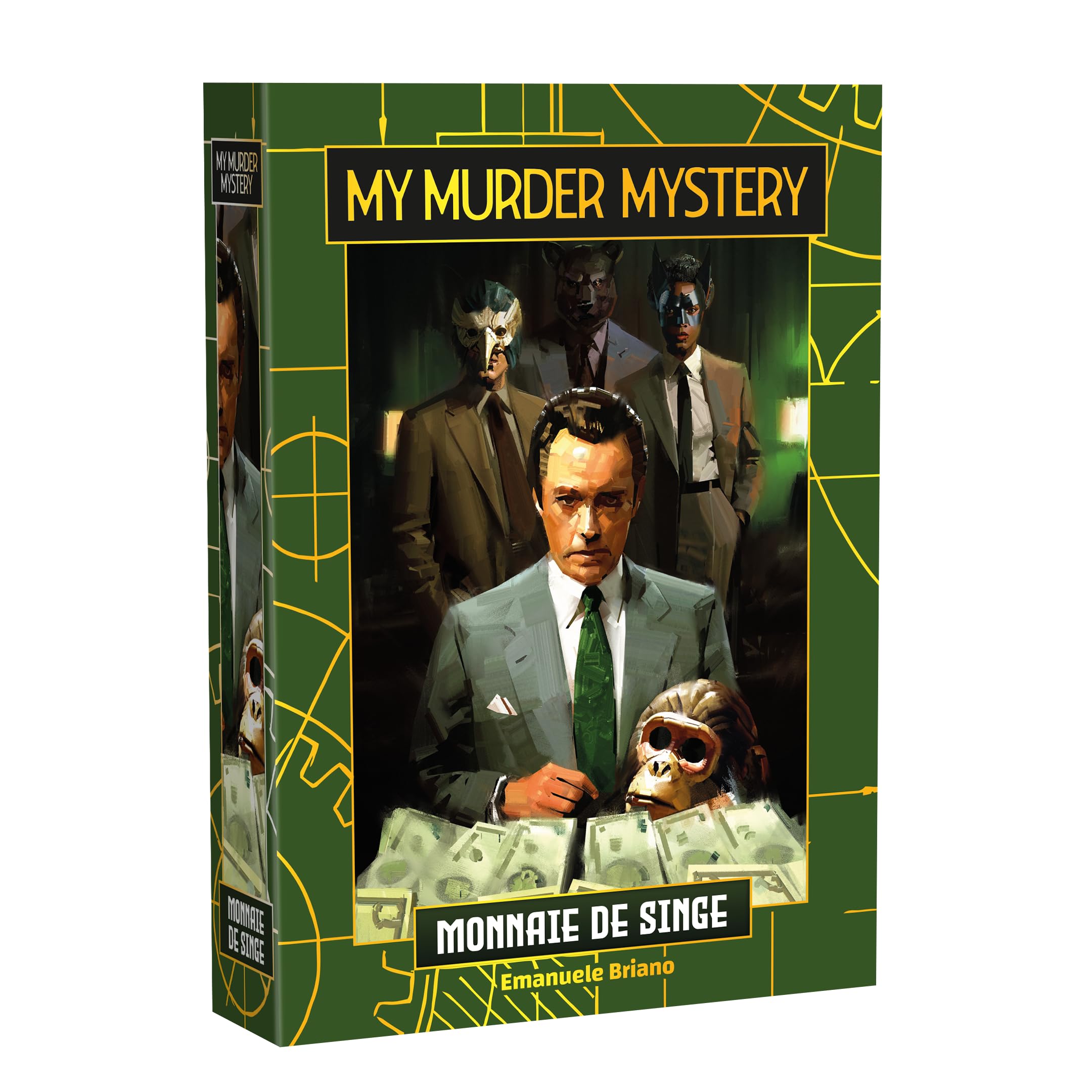 Gigamic - My Murder Mystery : Monnaie de Singe - Jeu de société - Une Murder Party dès 14 Ans - Un Jeu d'enquête pour Adultes - De 5 à 7 Joueurs - 120 Min - Version française - HMSI
