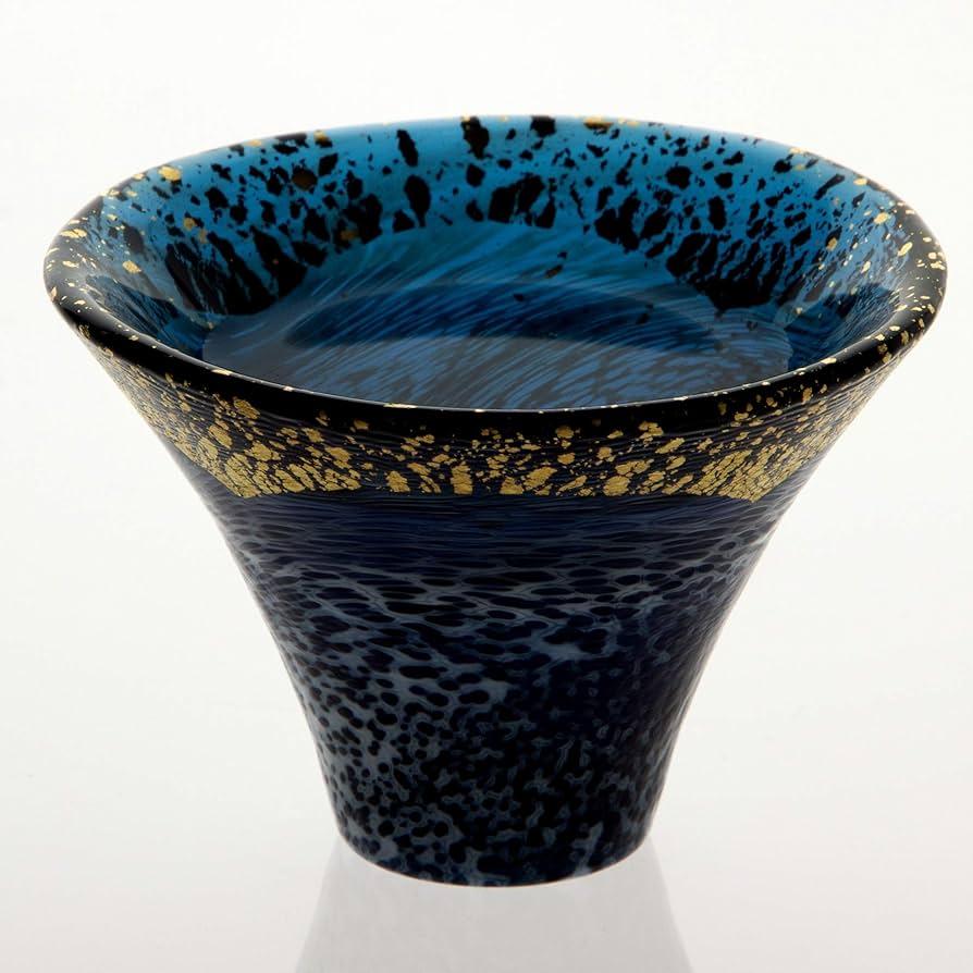 Amazon.co.jp: 東洋佐々木ガラス 冷酒グラス ブルー 60ml 招福杯