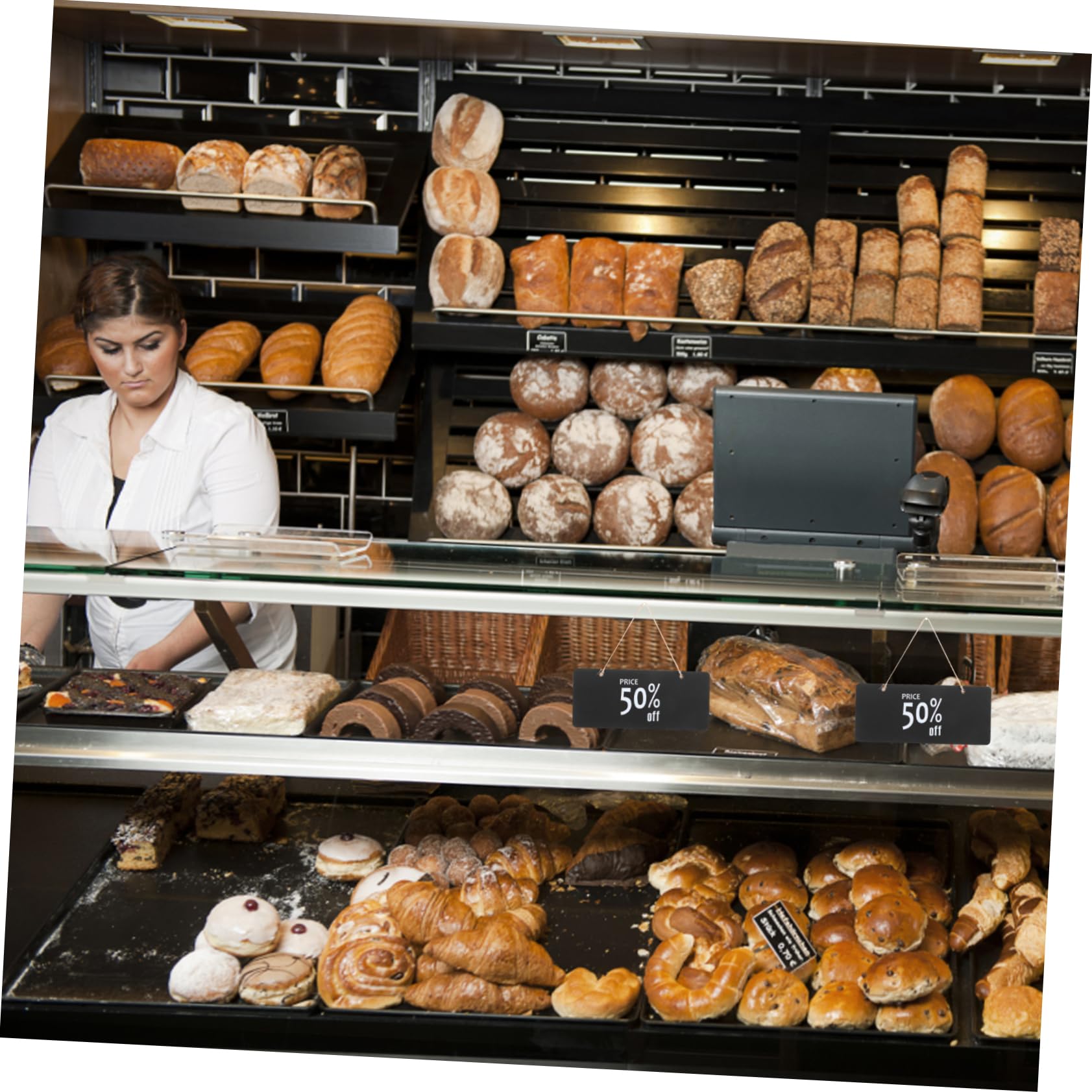 4 Sätze Hängende Holz Kreidetafeln Dekorative Schiefertafeln Für Preisetiketten Und Botschaften Für Cafés Hochzeiten Und Diy Dekorationen 6 Stück * 4