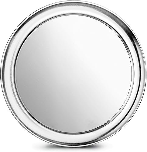 New Star Foodservice 50875 - Bandeja para pizza, borde ancho, aluminio, 10 pulgadas, paquete de 6 disponible en Yaxa Costa Rica