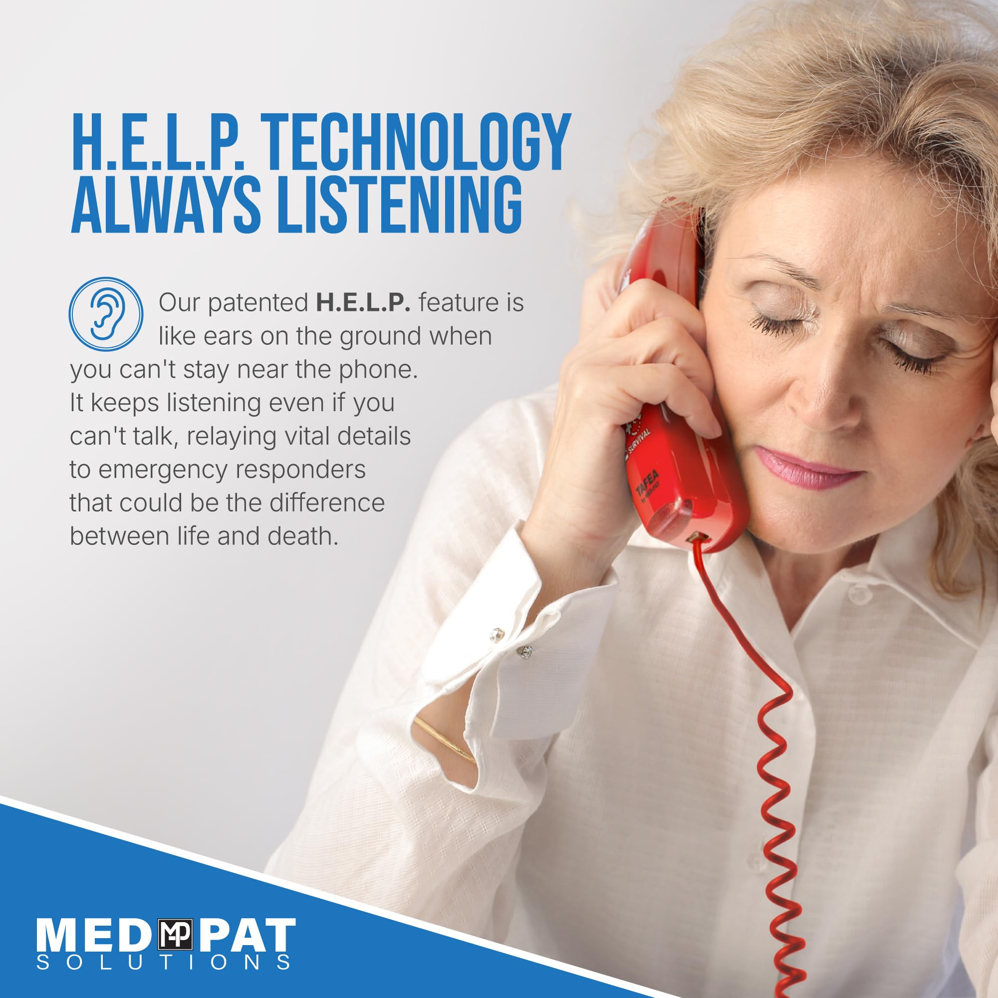 Med-Pat First by TAFEA Emergency One-Touch Dialer - Enhanced Microphone — Amazon image 5