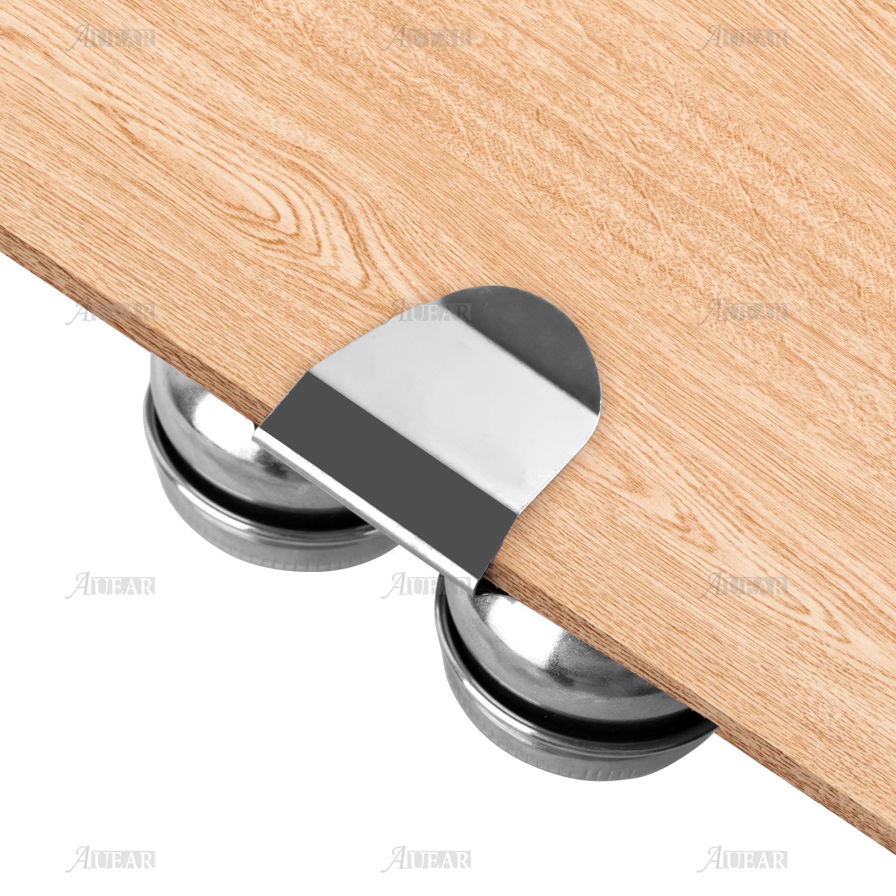 AUEAR, 2 Pack Stainless Steel Oil Painting Double Palette Cup with Screw Lid Dipper Clip for Watercolor Gouache - Image 6