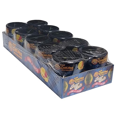 Don Chelada Sal de cerveza, chile y limón, 1.15 onzas, 1 caja de 10
