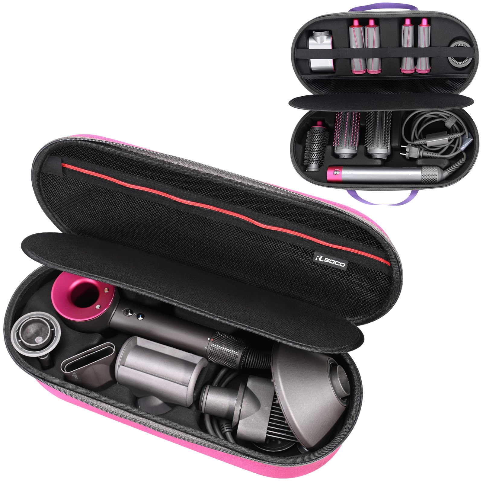 RLSOCO Hard Case for Dyson Supersonic Nural/Supersonic Hair Dryer + for Dyson Airwrap Complete Long/Complete Styler (Case Only)