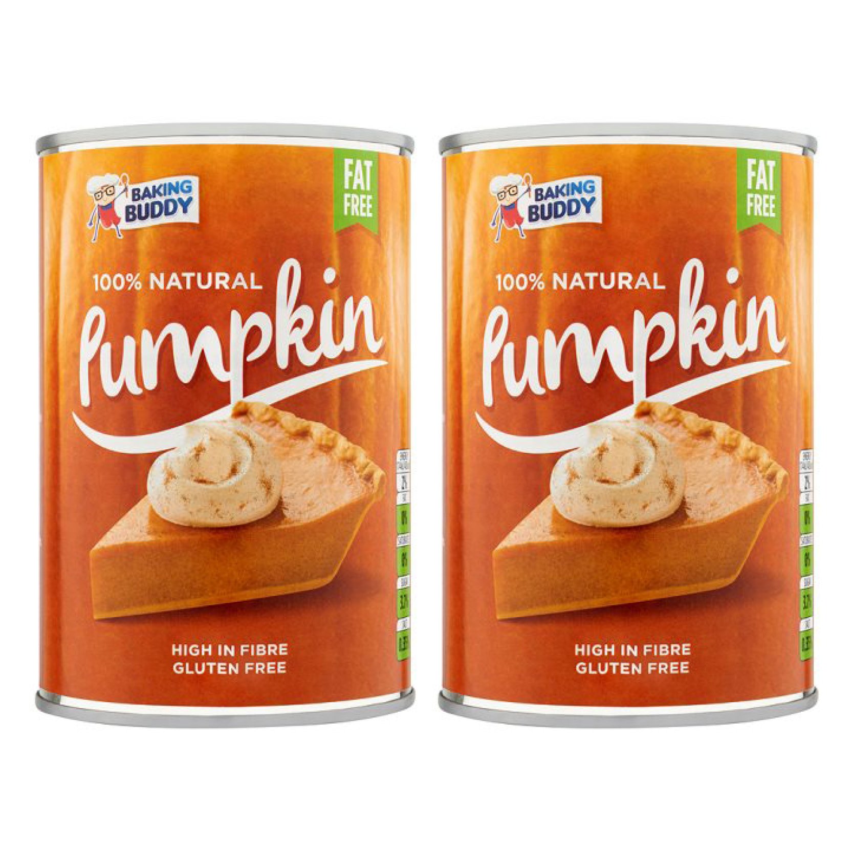 Baking Buddy 100% Natural Pumpkin Puree 2 x 425 g (850 g)